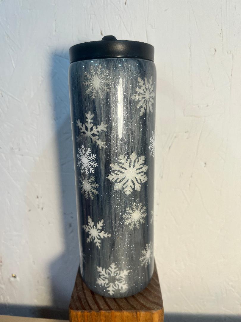 Gray Woodgrain Snowman