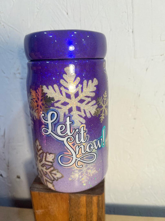 Purple Mason Jar