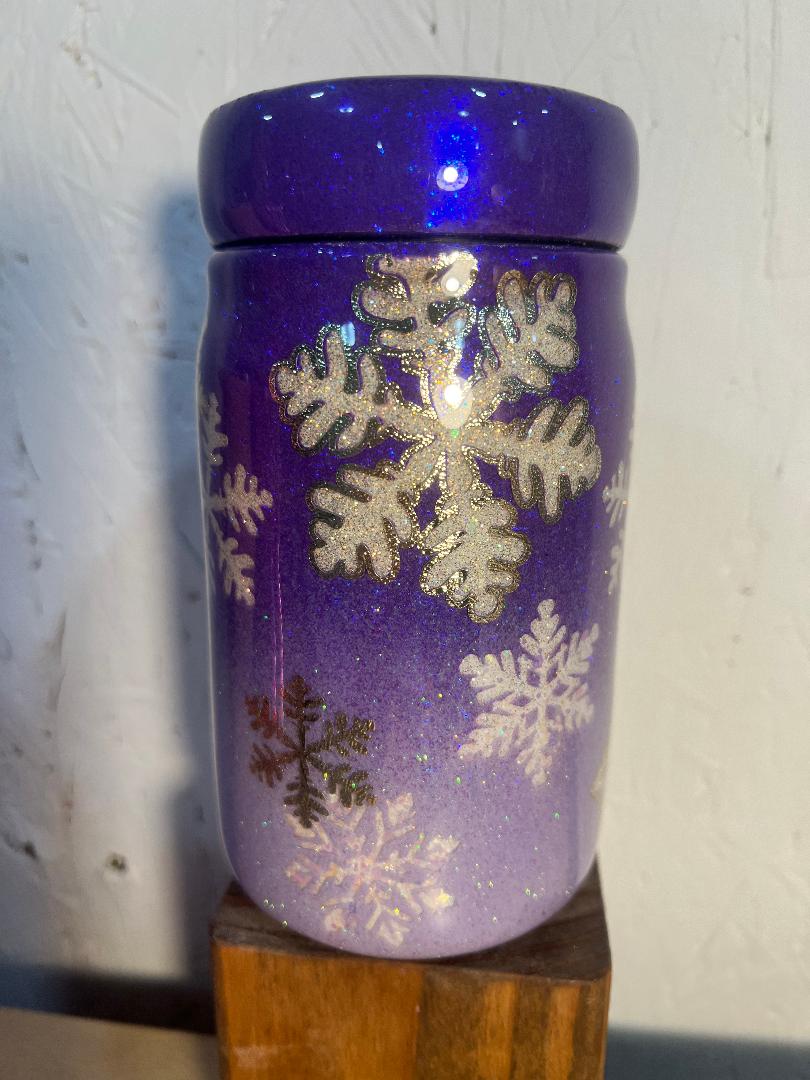 Purple Mason Jar