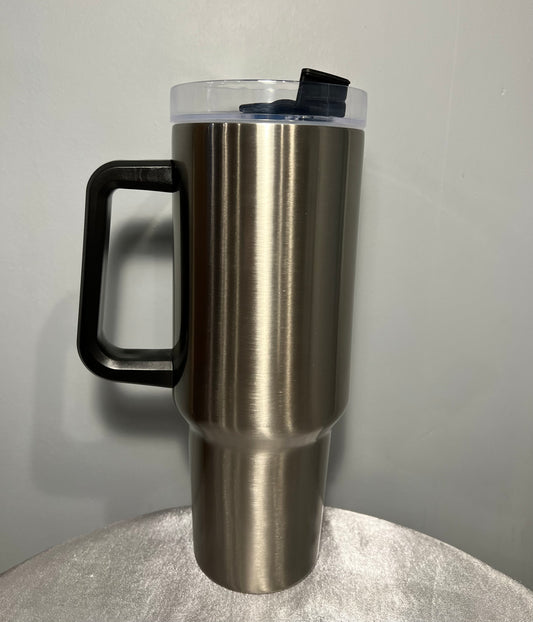 40oz Handled Stainless Steel Tumbler